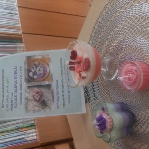 Sojas vaska sveču liešanas meistardarbnīca